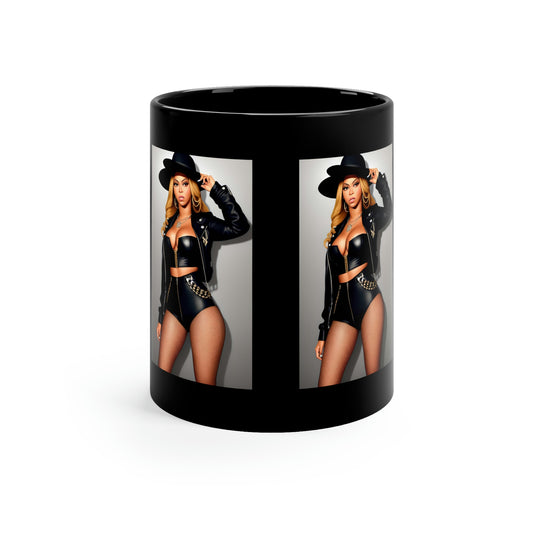 Beyonce Rodeo Black Coffee Mug