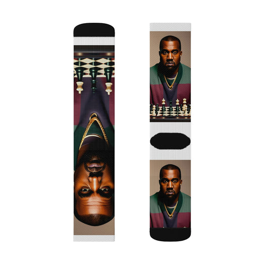 Kanye Chess Tube Socks