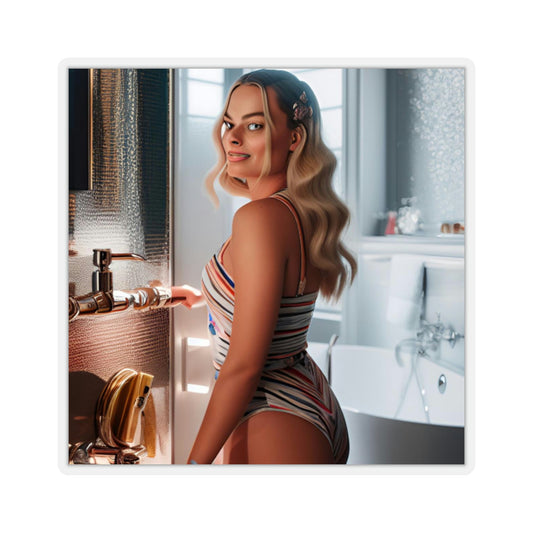 Margot Robbie Bathroom Sticker