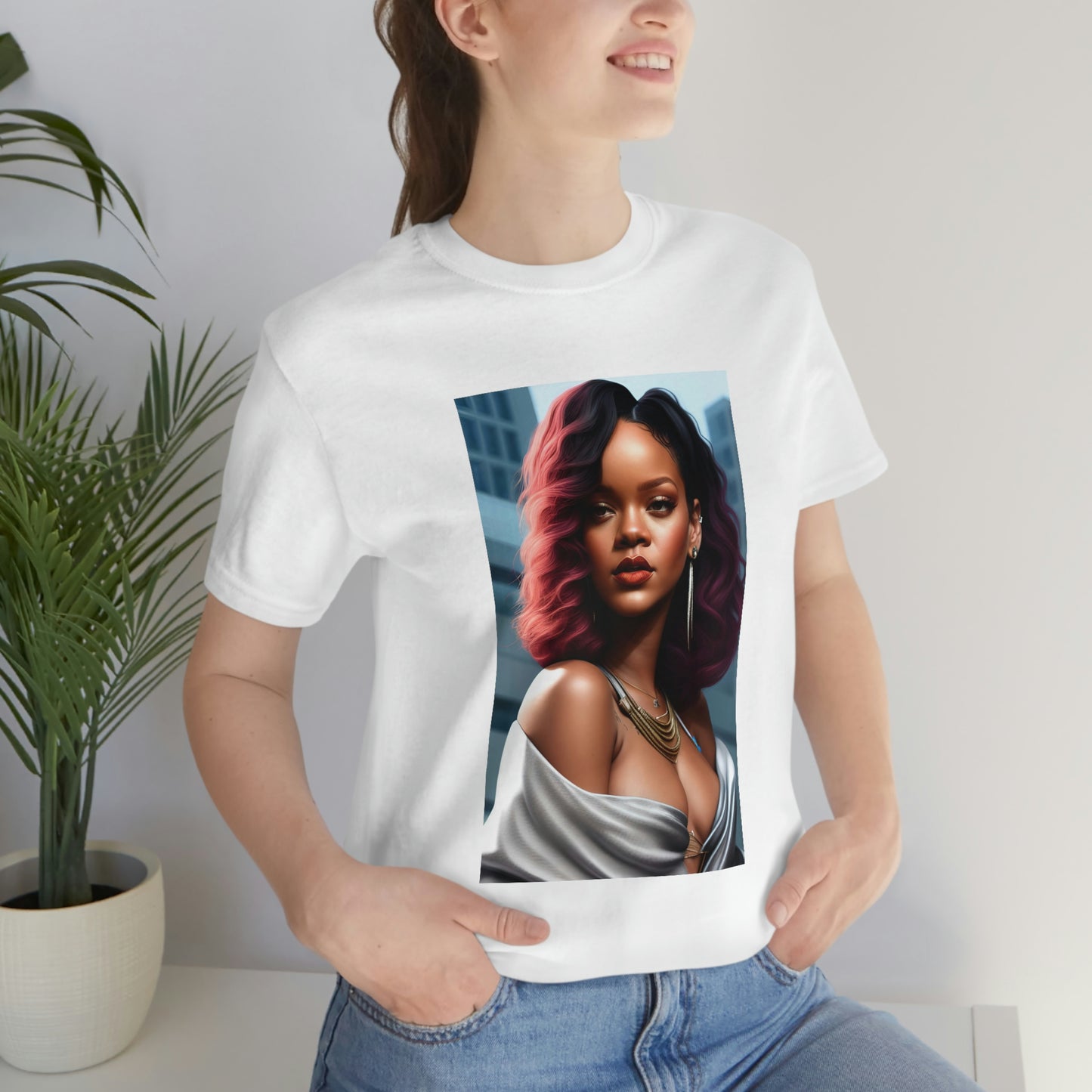 Rihanna Grey Dress Tee