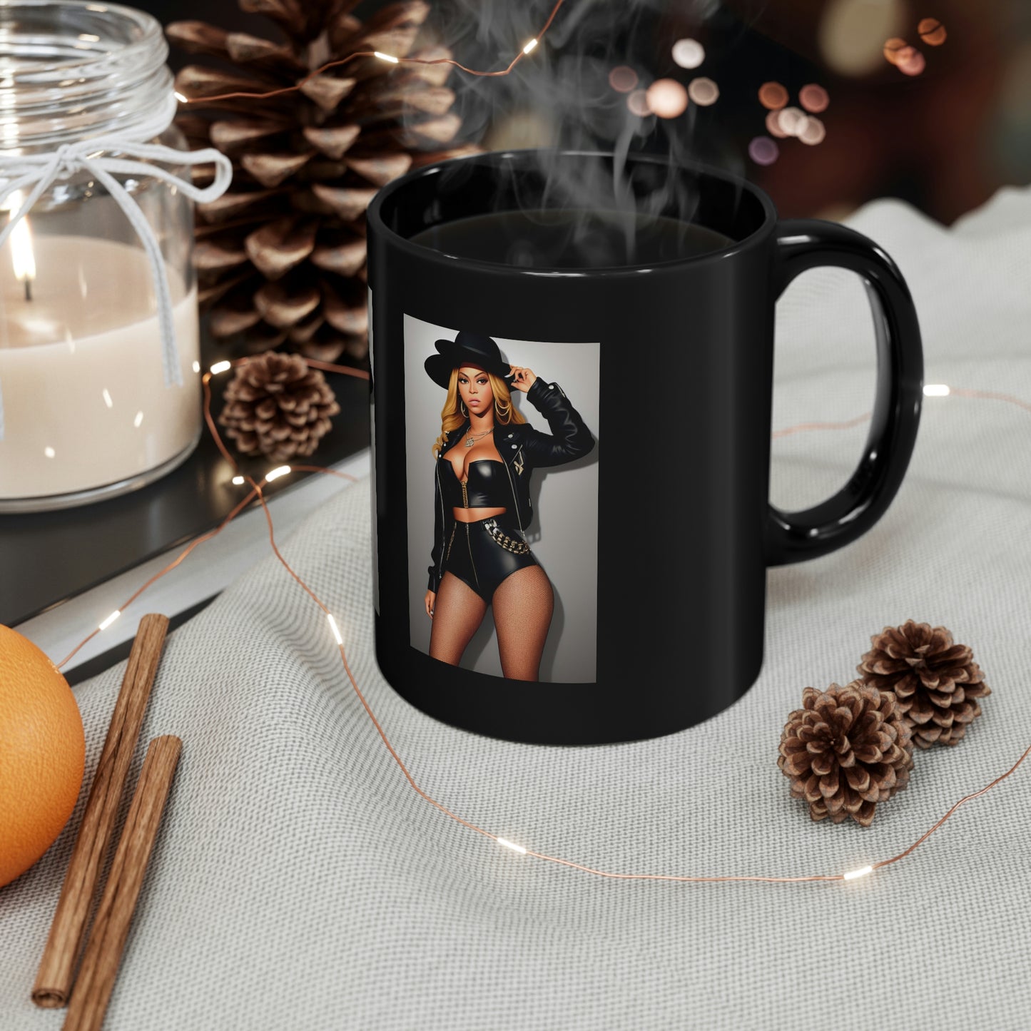 Beyonce Rodeo Black Coffee Mug