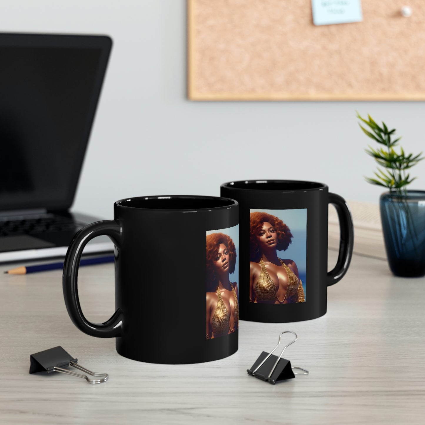 Beyonce Sunset Black Coffee Mug