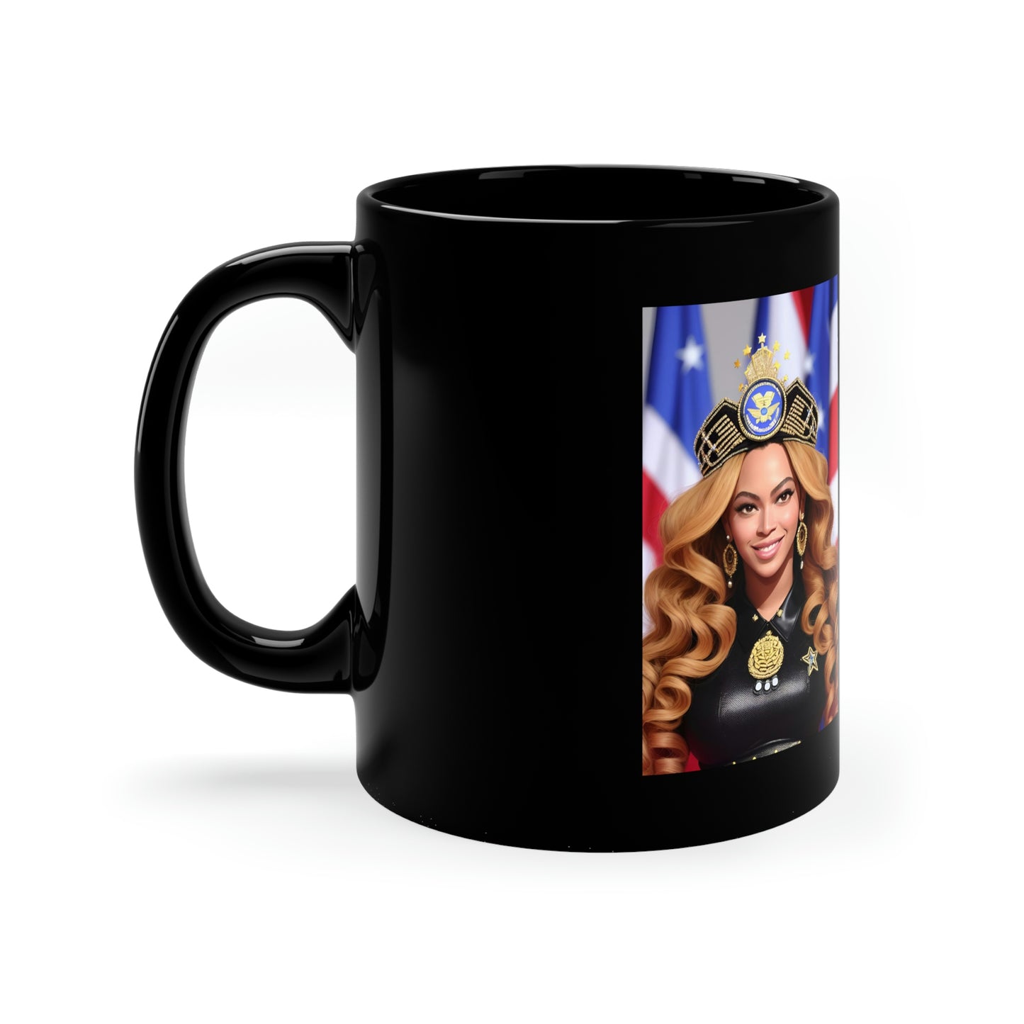 Beyonce Queen Bey Black Coffee Mug