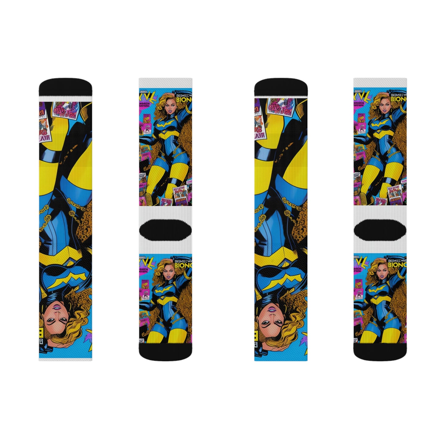 Beyonce Comic Book Tube Socks