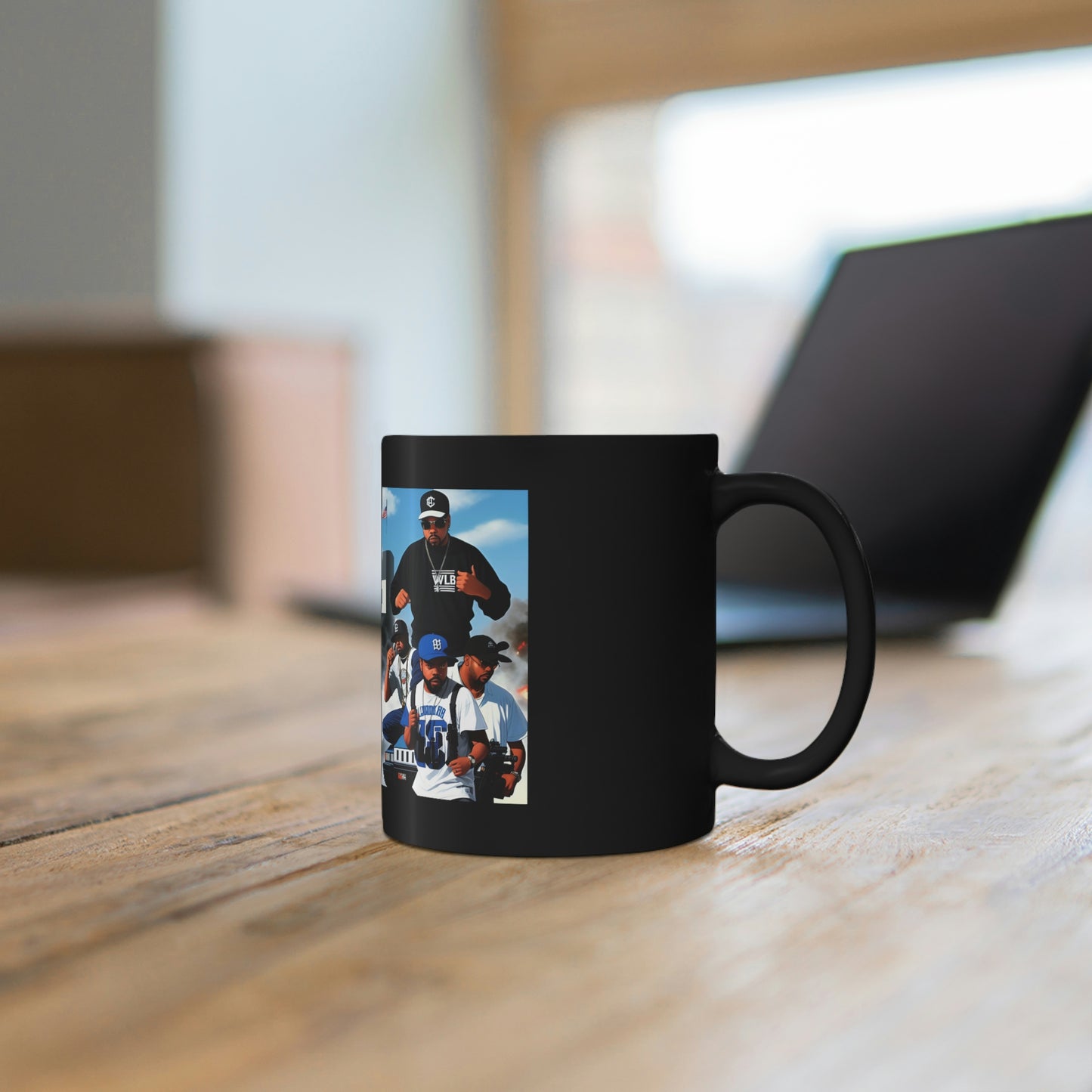 Ice Cube Comic Book Black Coffee Mug V.2