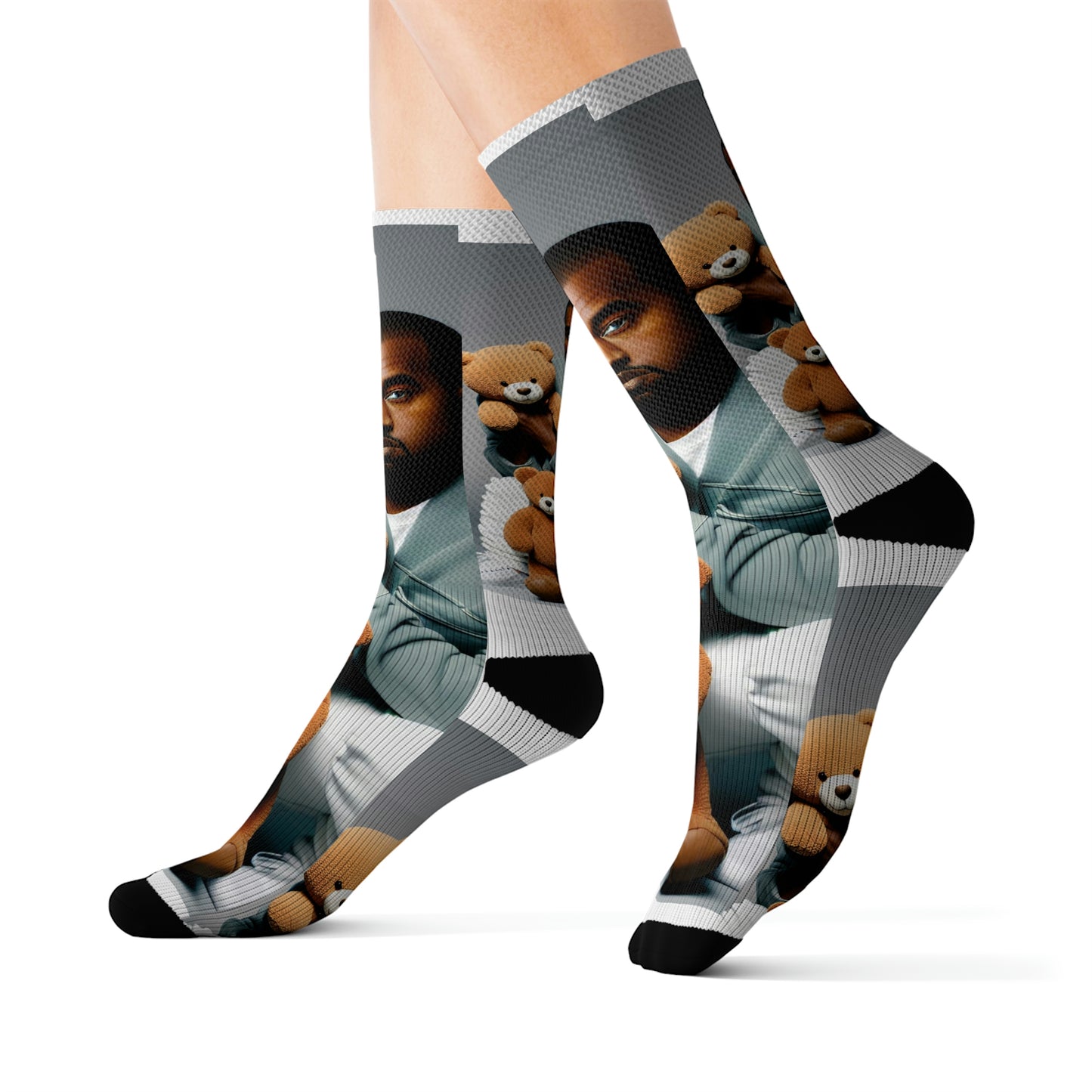 Kanye With Teddy Bears Tube Socks