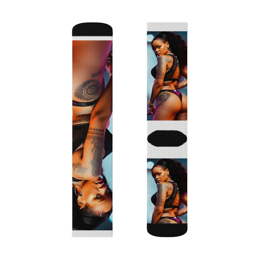 Rihanna Live Tube Socks