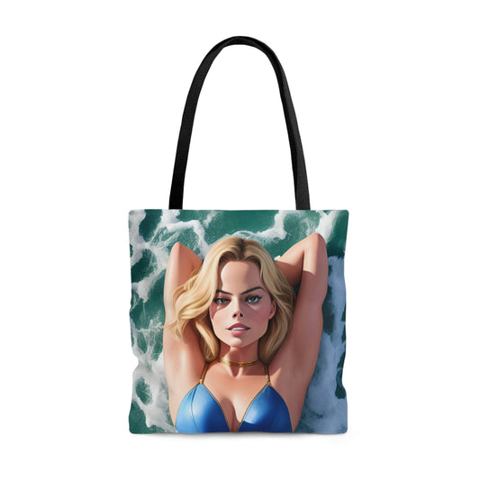 Margot Robbie Beach Body Tote Bag