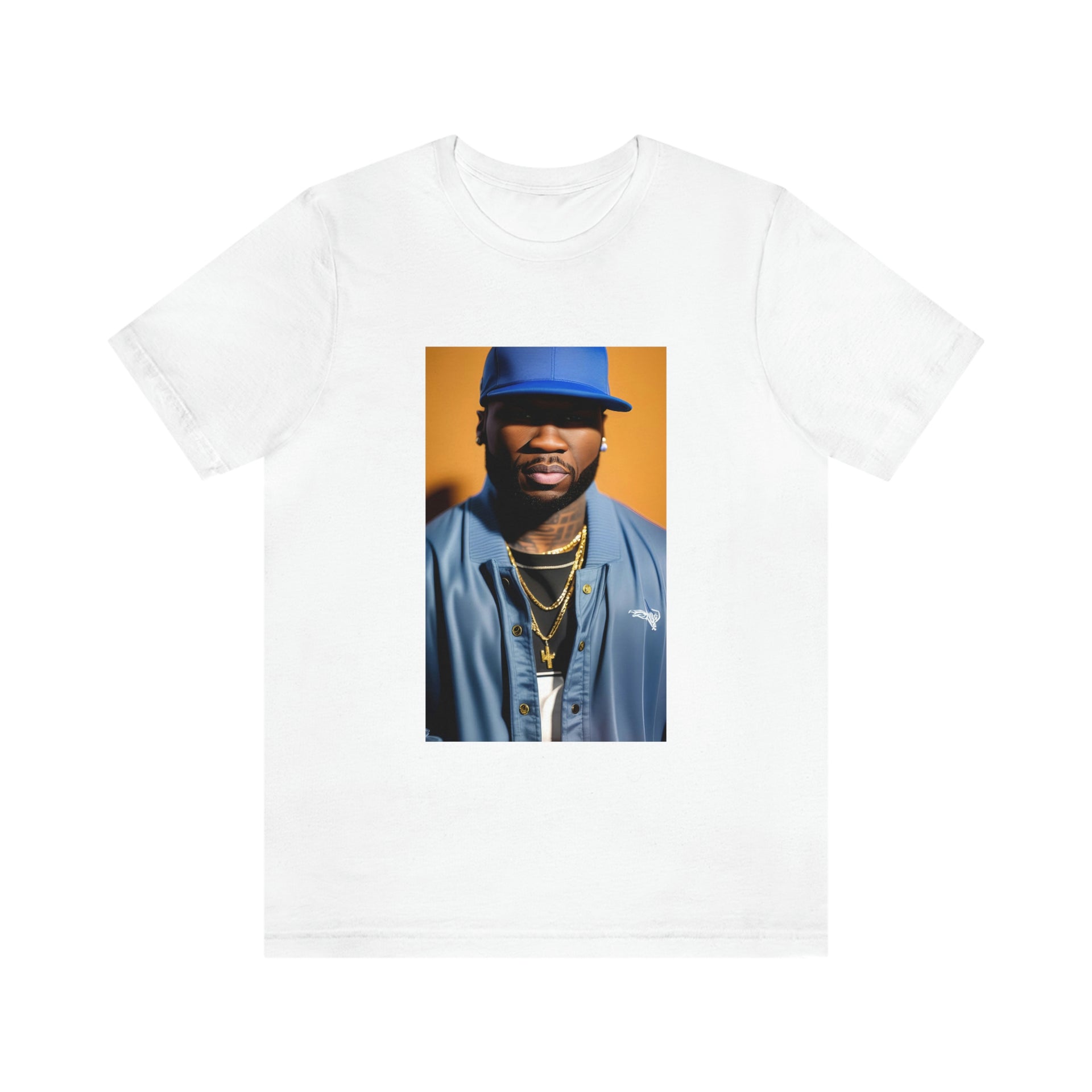 50 Cent Blue Hat Tee – The Redford Club