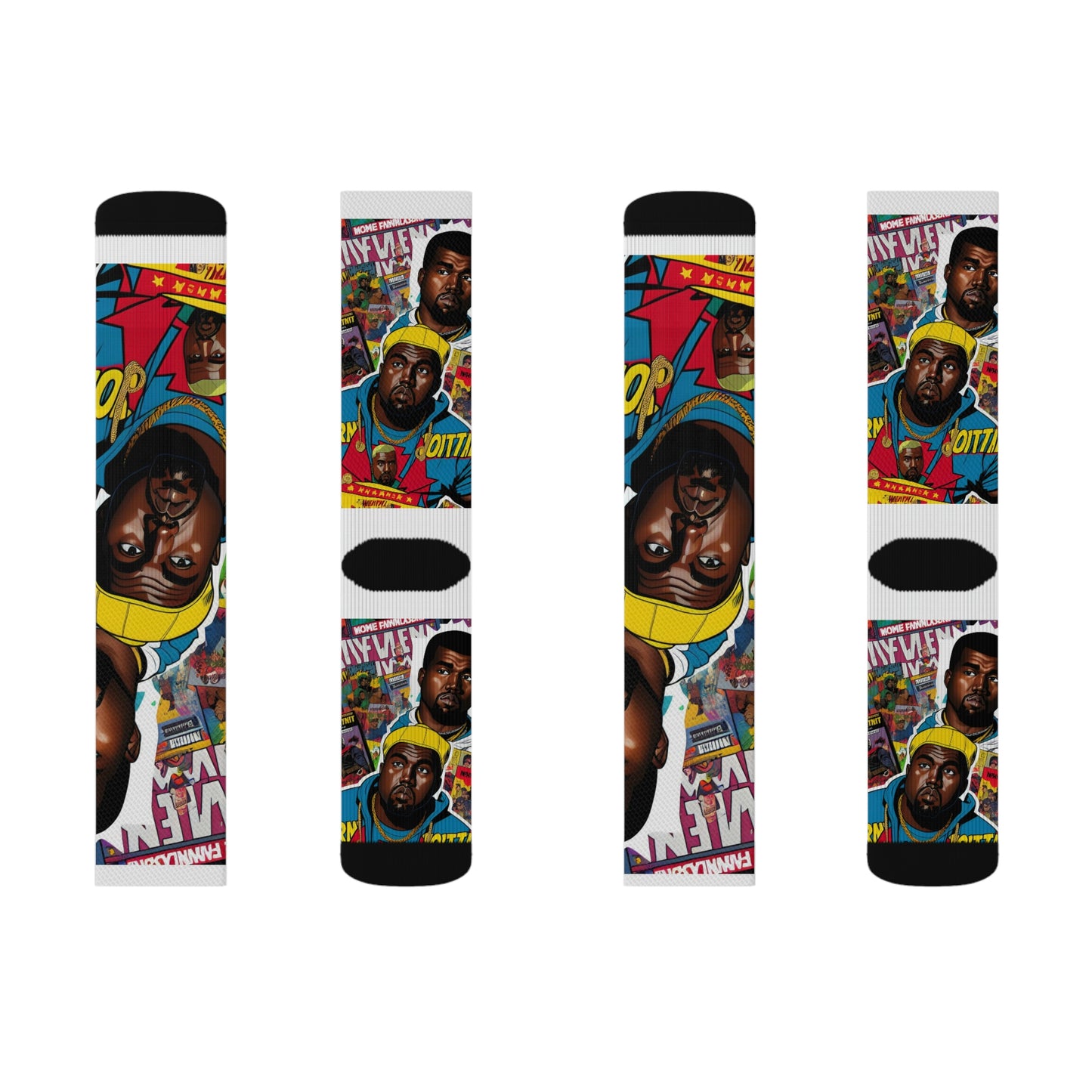 Kanye Comic Book Tube Socks