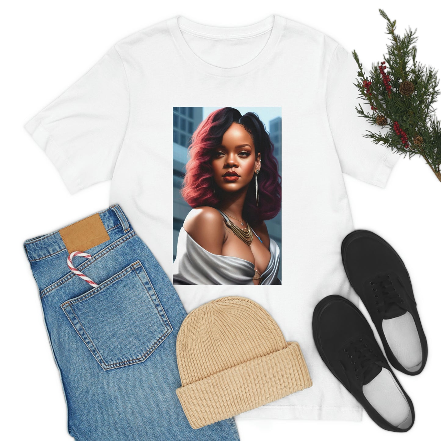 Rihanna Grey Dress Tee