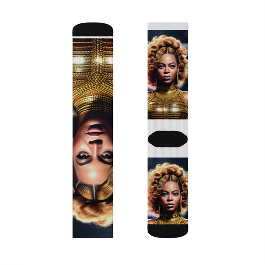 Beyonce Gold Tube Socks