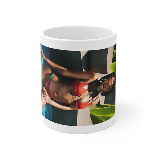 Rihanna Red Biking Mug