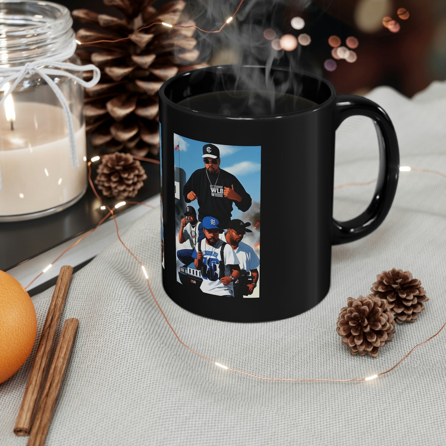 Ice Cube Comic Book Black Coffee Mug V.2