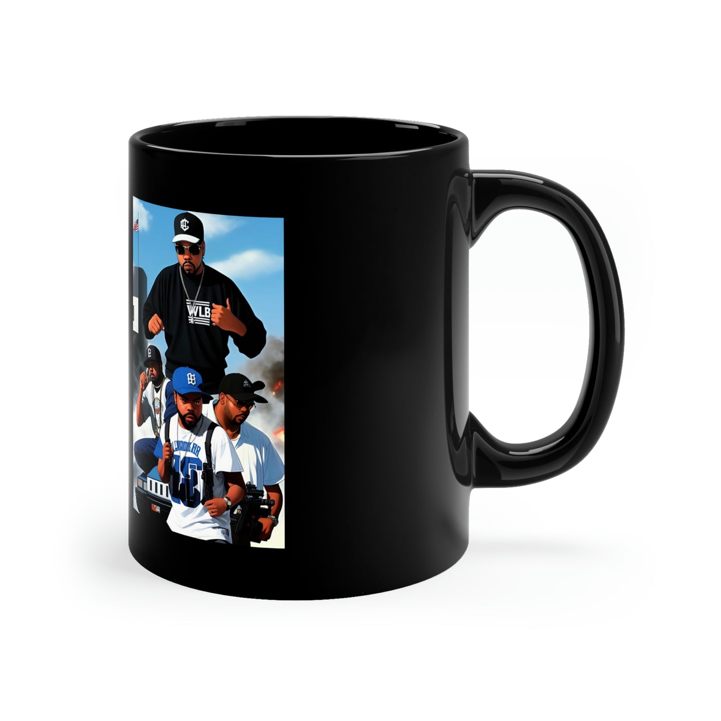 Ice Cube Comic Book Black Coffee Mug V.2