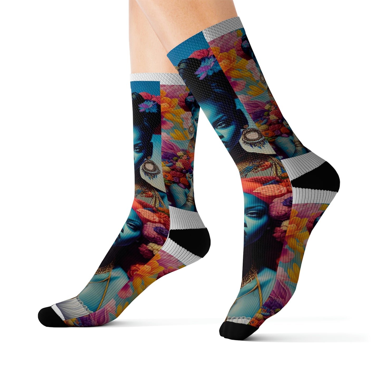 Rihanna Mother Earth Tube Socks