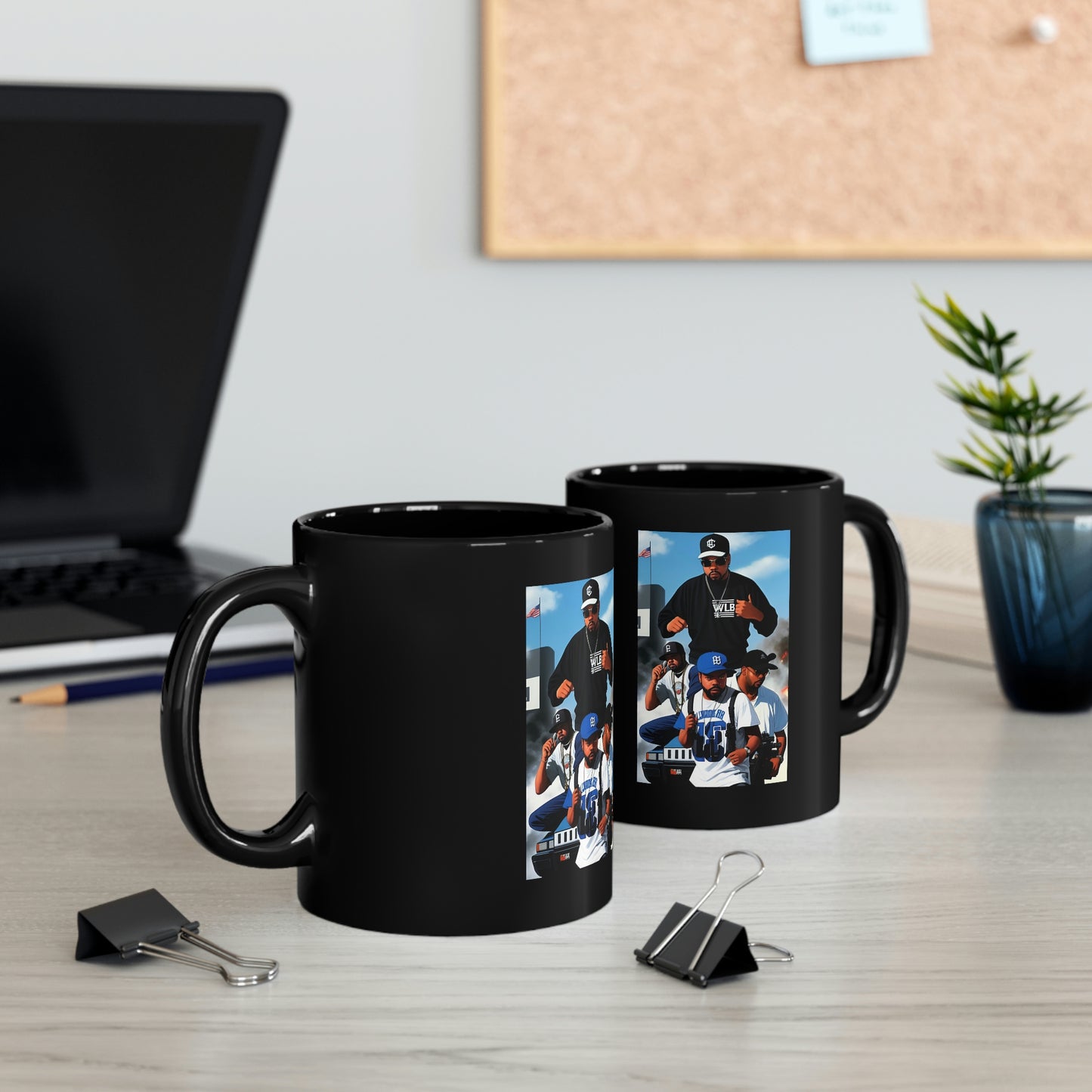 Ice Cube Comic Book Black Coffee Mug V.2