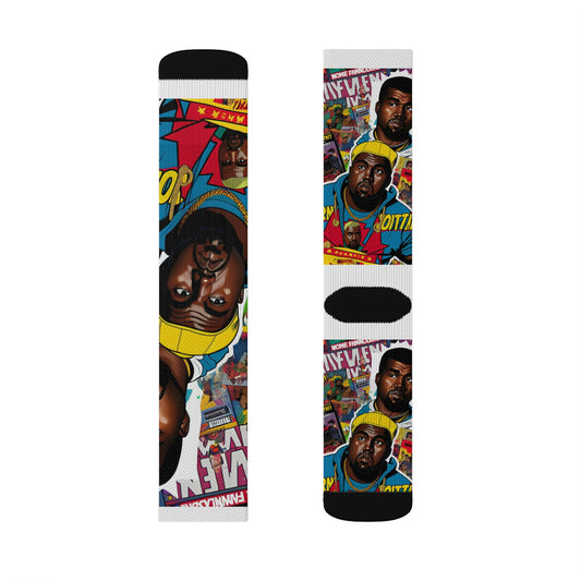 Kanye Comic Book Tube Socks