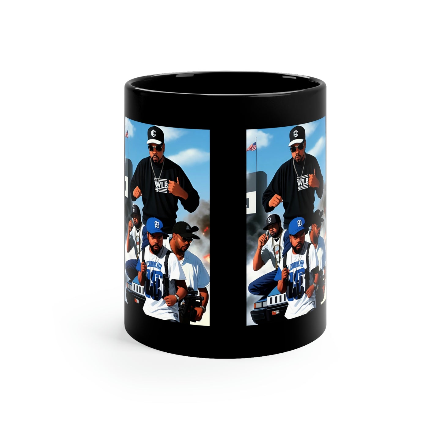 Ice Cube Comic Book Black Coffee Mug V.2