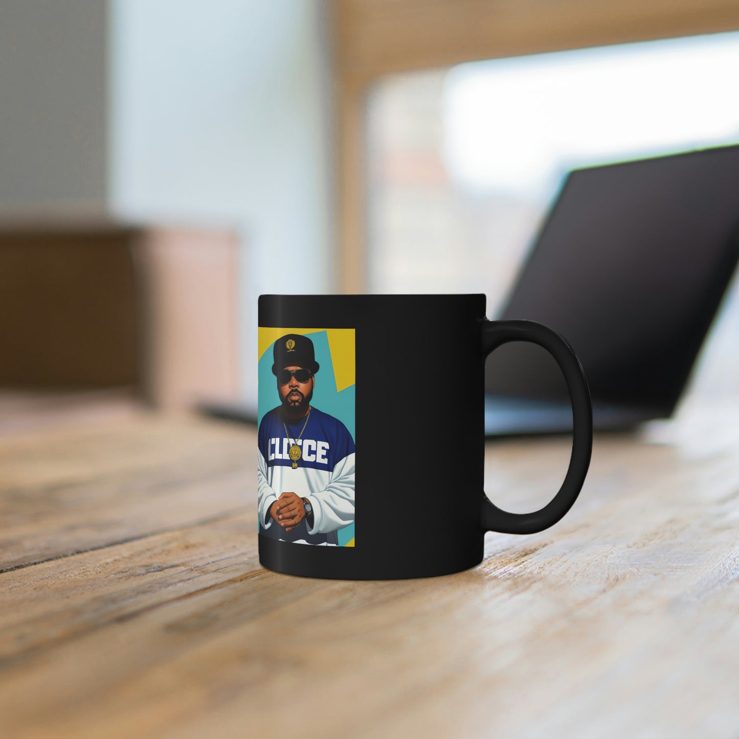 Ice Cube Comic Book Black Coffee Mug V.1