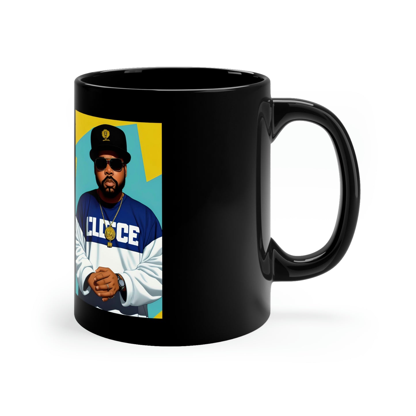 Ice Cube Comic Book Black Coffee Mug V.1