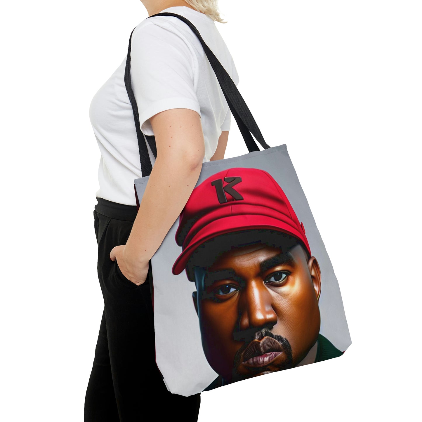 Kanye Red Hat Tote Bag