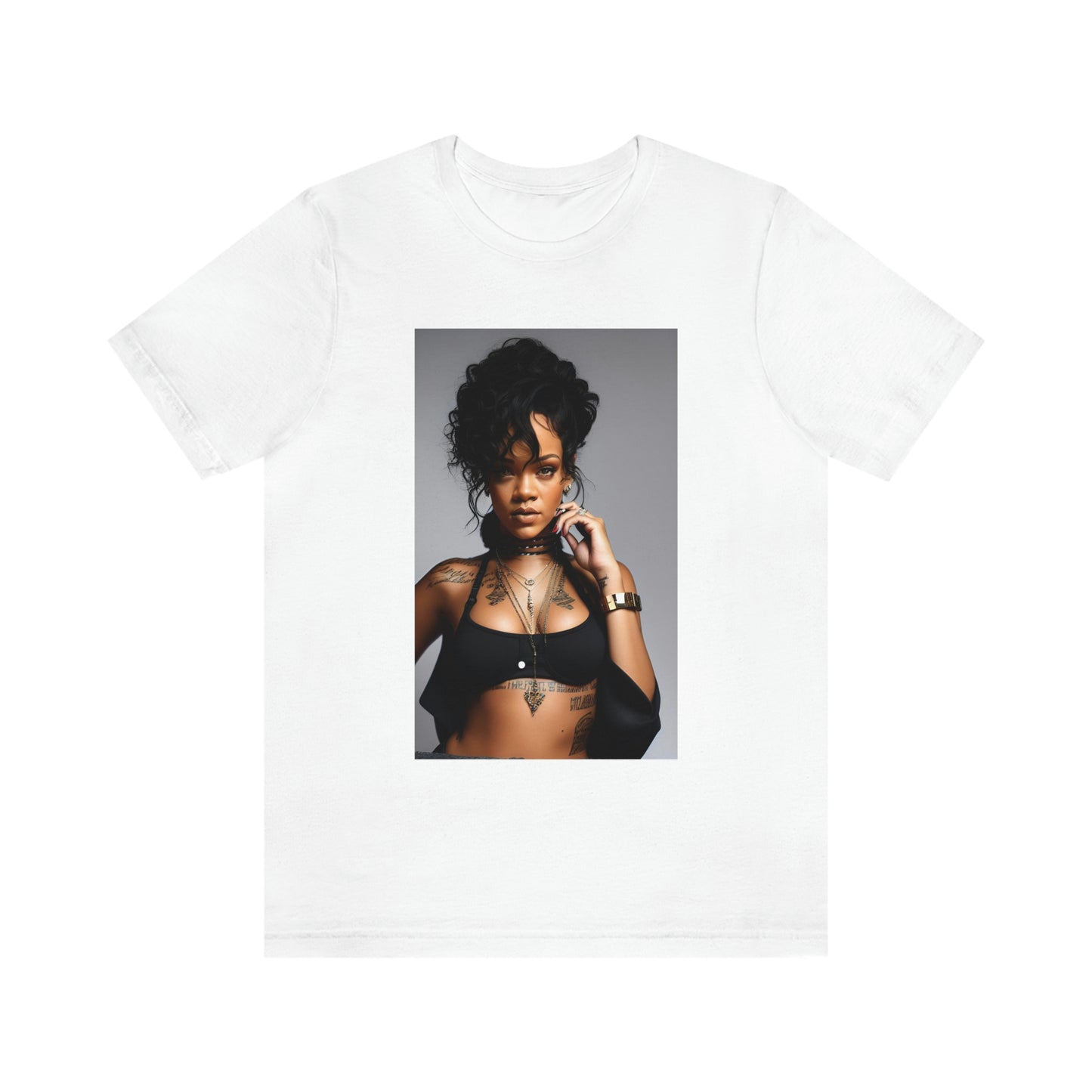 Rihanna Black Bra Tee