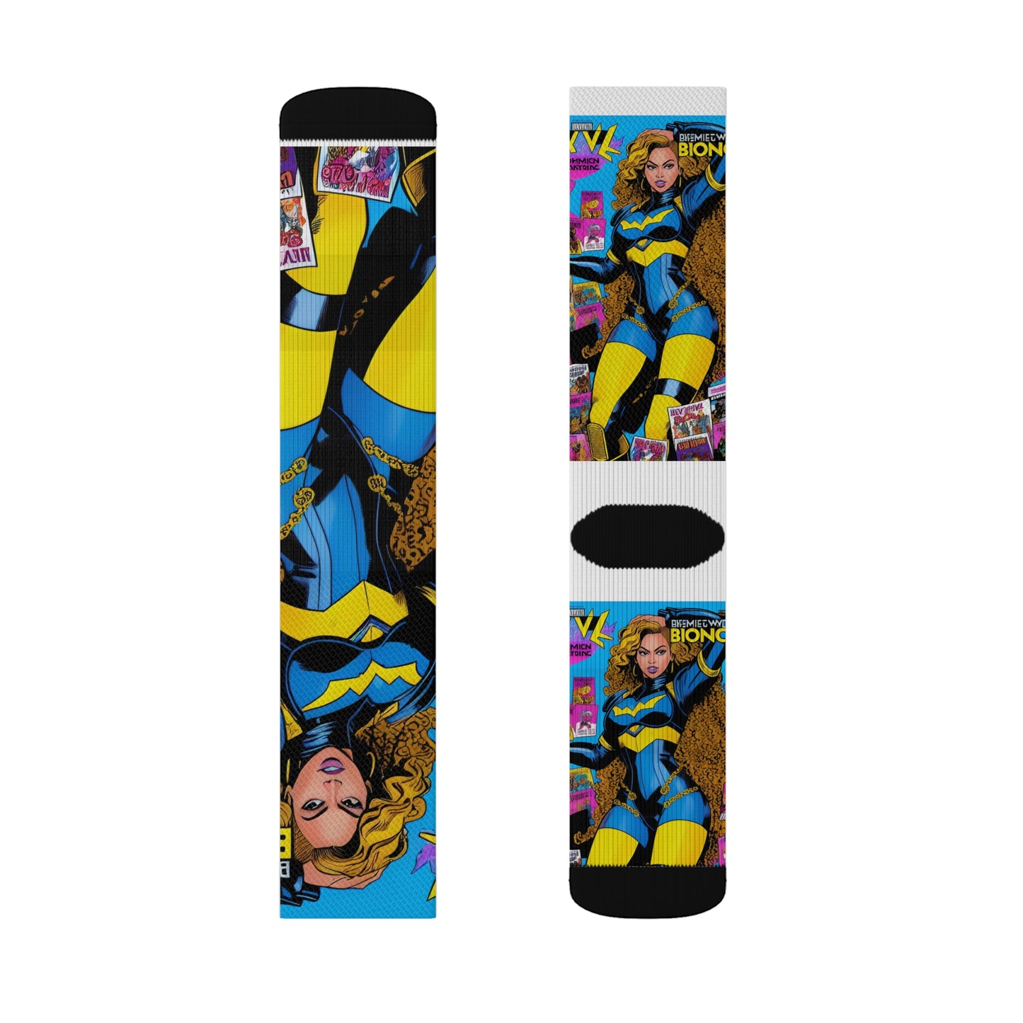 Beyonce Comic Book Tube Socks