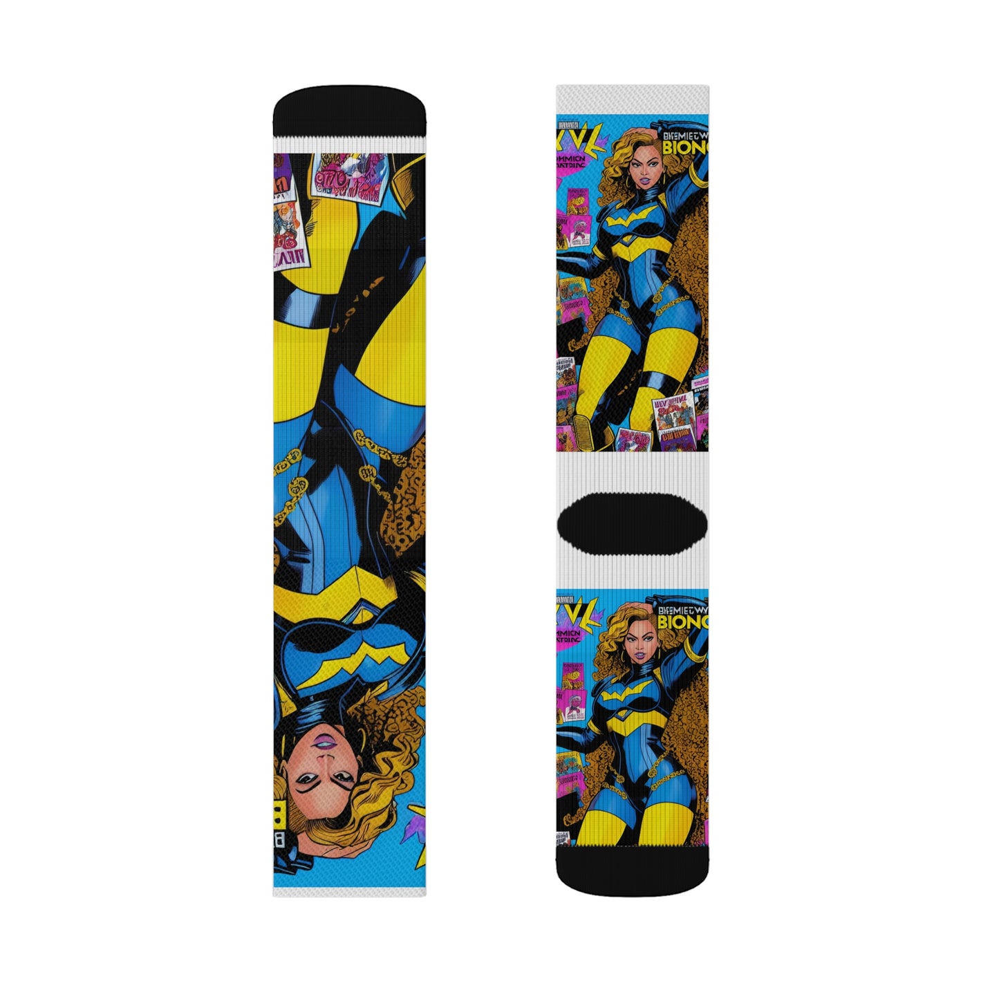 Beyonce Comic Book Tube Socks