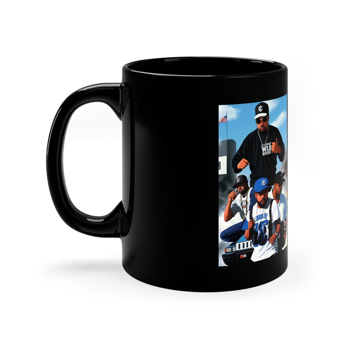 Ice Cube Comic Book Black Coffee Mug V.2