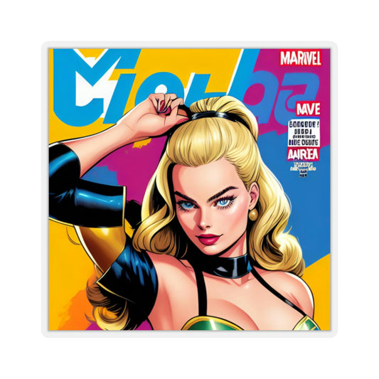 Margot Robbie Comic Book Sticker