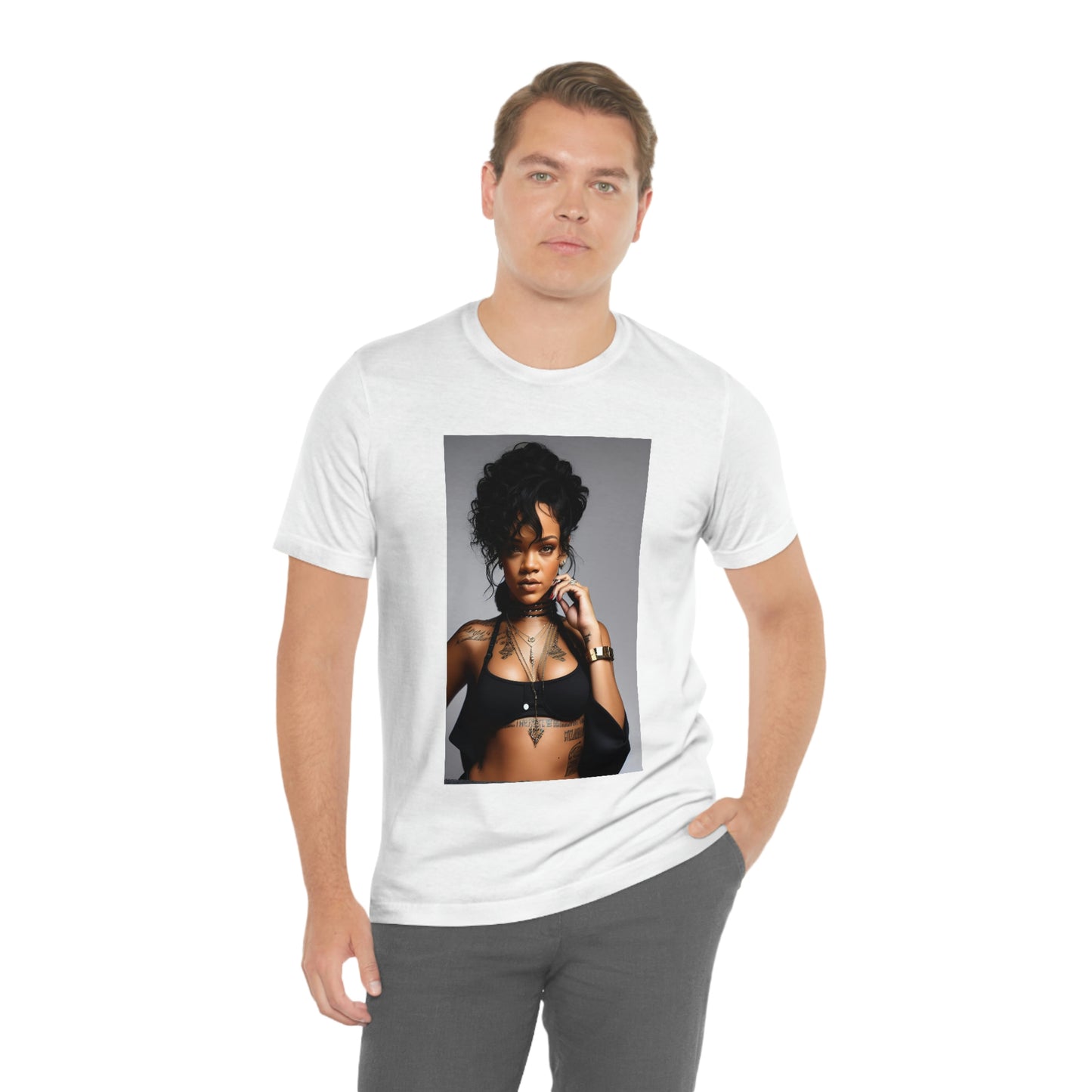 Rihanna Black Bra Tee