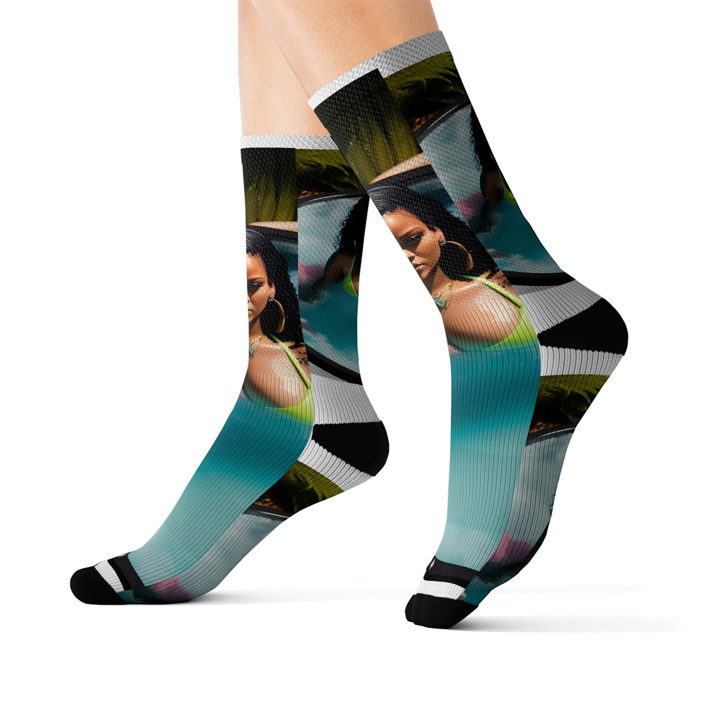 Rihanna Hot Tube Tube Socks