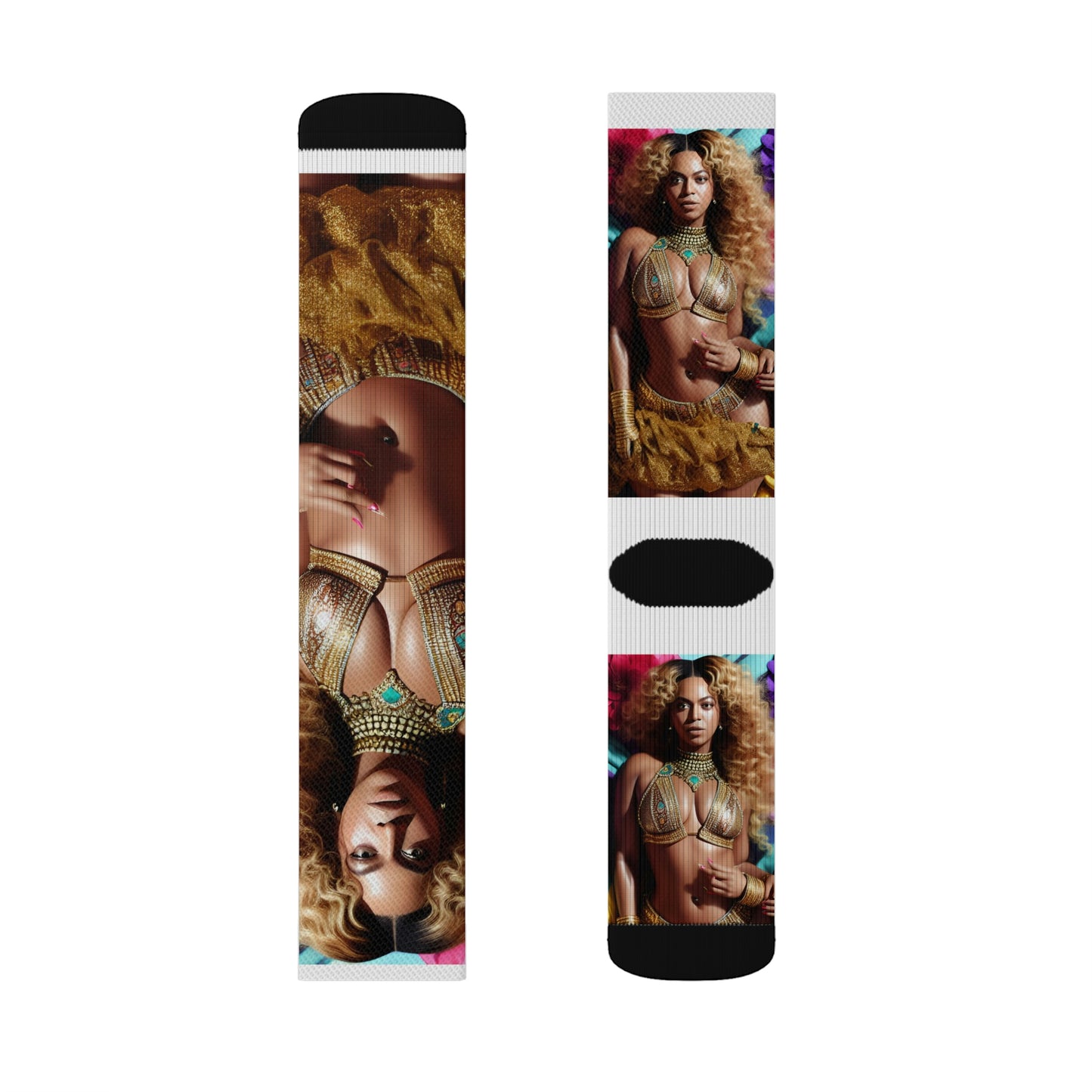 Beyonce Flower Child Tube Socks