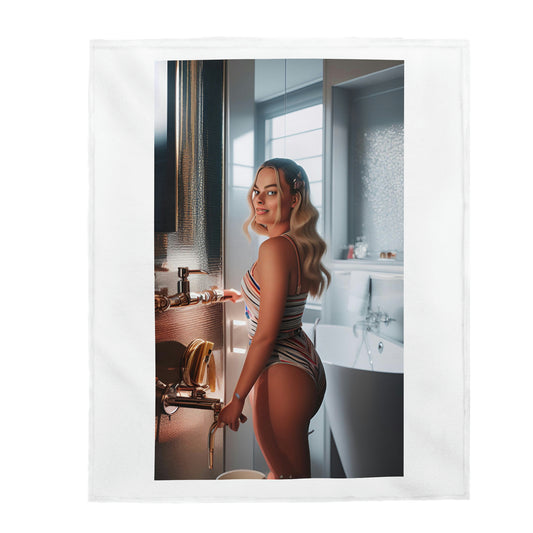 Margot Robbie Bathroom Blanket