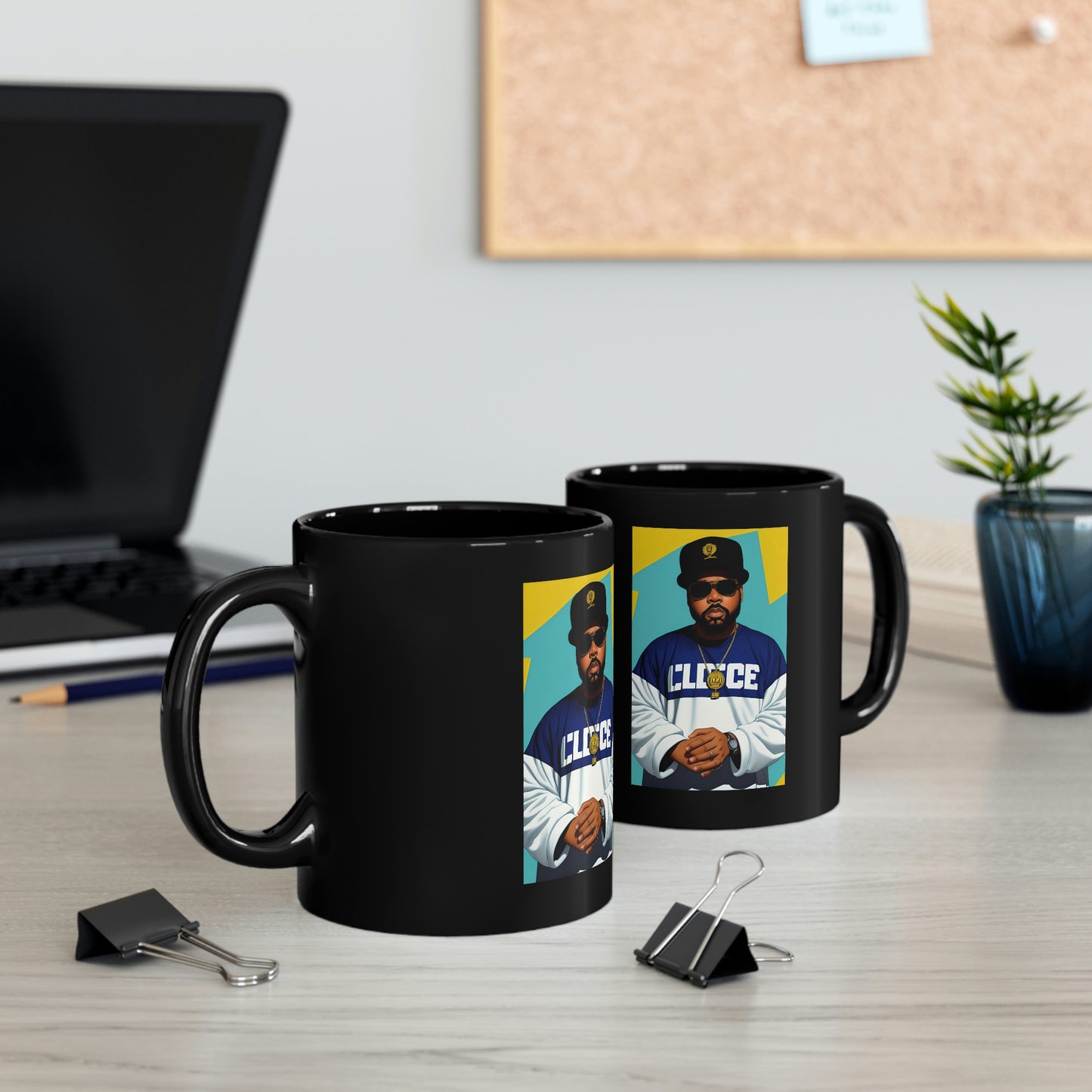 Ice Cube Comic Book Black Coffee Mug V.1