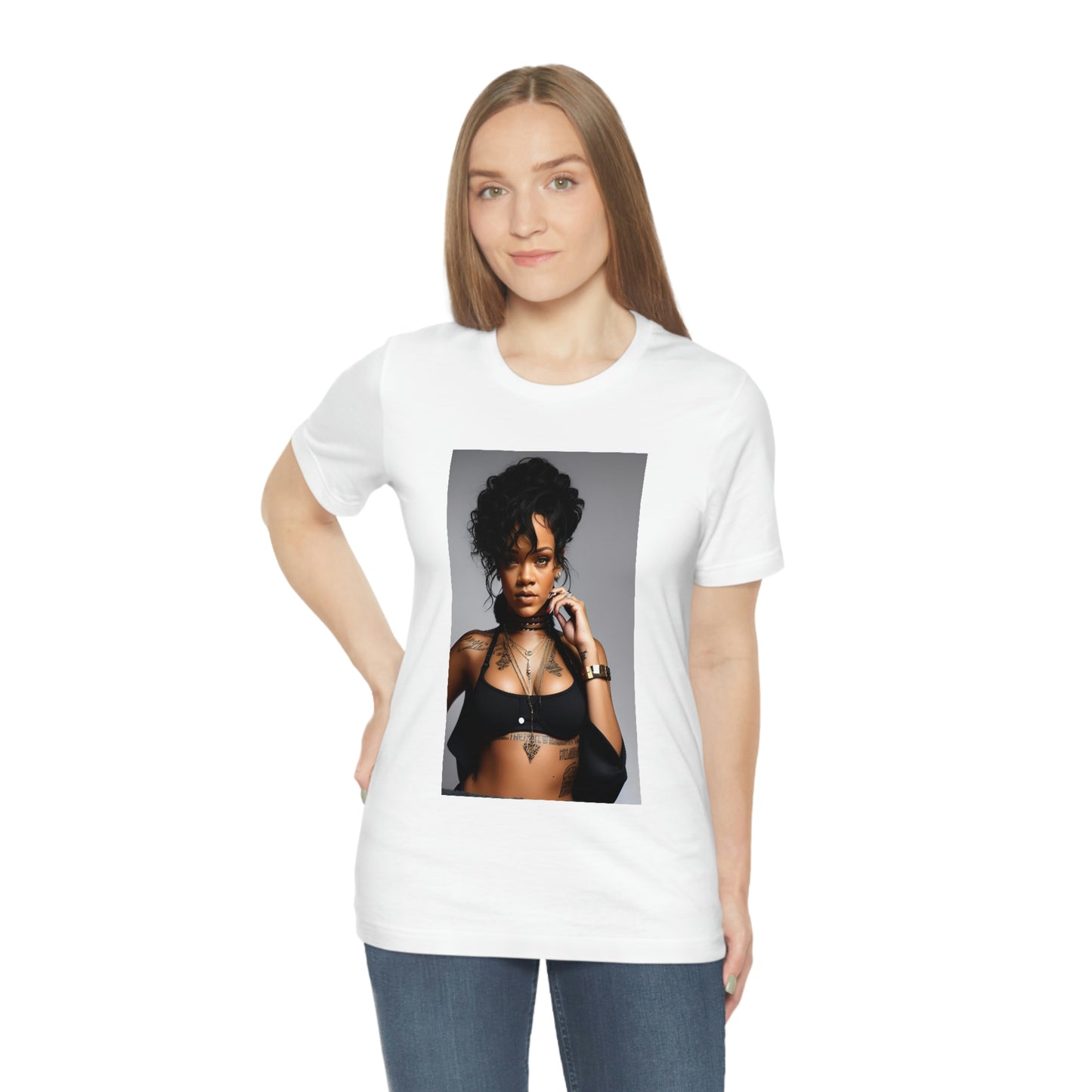 Rihanna Black Bra Tee